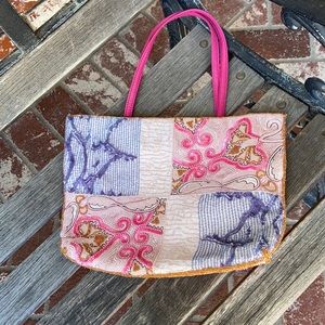 Christiana pink beaded bag